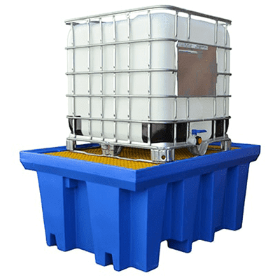 Polyethylene 1 x 1000L Bund -1760 x 1350 x 800mm, Capacity: 1150L