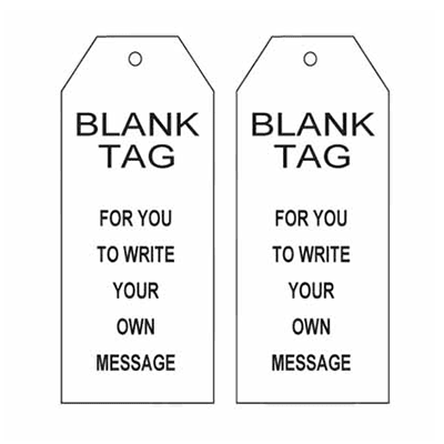 A collection of tear-proof blank tag templates from Accumaxglobal, displayed in a grid format for easy viewing.