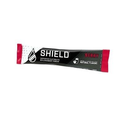 Shield Zero Electrolyte Powder sachet in berry flavour