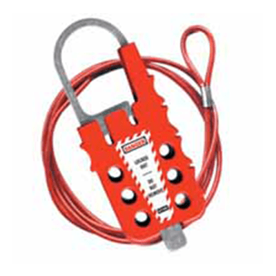 UL511 Cable Lockout With 2m Steel Cable Web 1