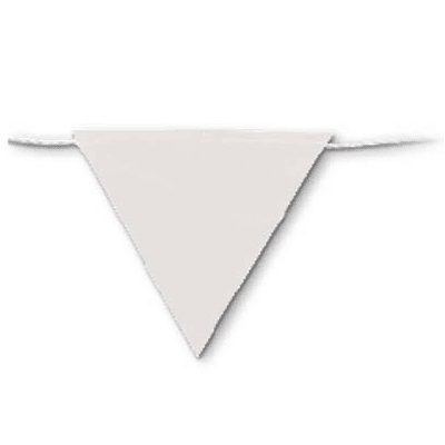 Flag Bunting – 30m Roll – White